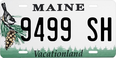 ME license plate 9499SH