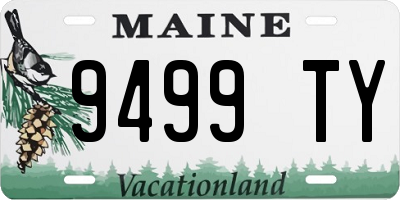 ME license plate 9499TY