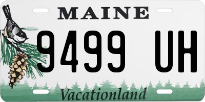ME license plate 9499UH