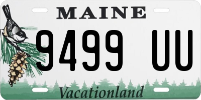 ME license plate 9499UU