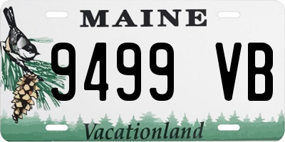 ME license plate 9499VB