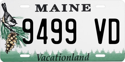 ME license plate 9499VD