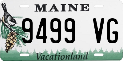 ME license plate 9499VG