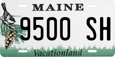 ME license plate 9500SH