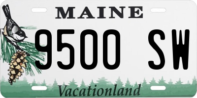 ME license plate 9500SW