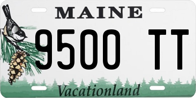 ME license plate 9500TT