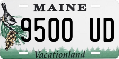 ME license plate 9500UD