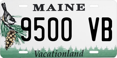 ME license plate 9500VB