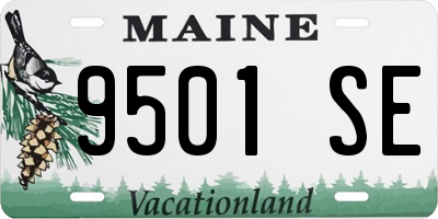 ME license plate 9501SE