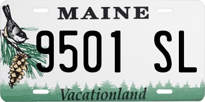 ME license plate 9501SL