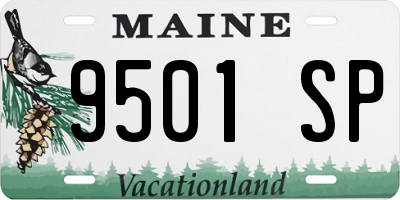 ME license plate 9501SP