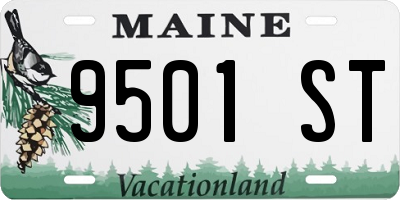 ME license plate 9501ST