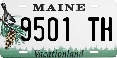 ME license plate 9501TH