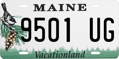 ME license plate 9501UG