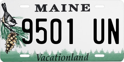 ME license plate 9501UN