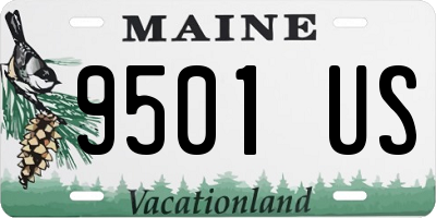 ME license plate 9501US