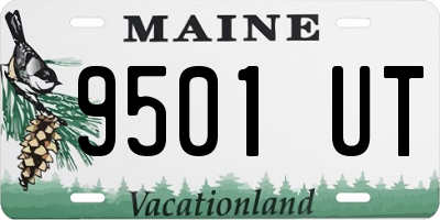ME license plate 9501UT