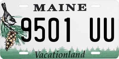 ME license plate 9501UU