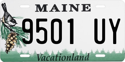 ME license plate 9501UY