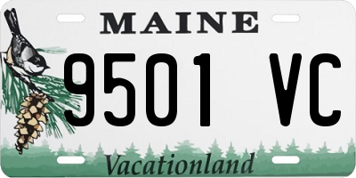 ME license plate 9501VC