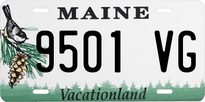 ME license plate 9501VG