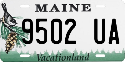 ME license plate 9502UA