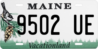 ME license plate 9502UE