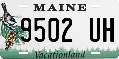 ME license plate 9502UH