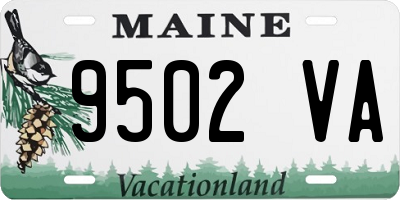 ME license plate 9502VA