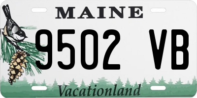 ME license plate 9502VB