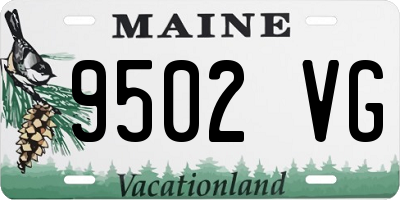 ME license plate 9502VG