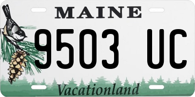 ME license plate 9503UC