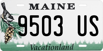 ME license plate 9503US