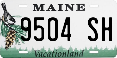 ME license plate 9504SH