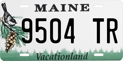 ME license plate 9504TR