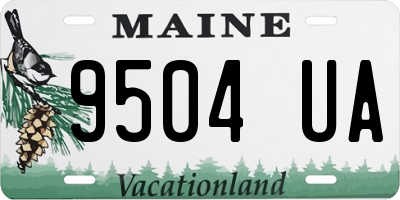 ME license plate 9504UA