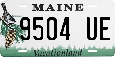 ME license plate 9504UE