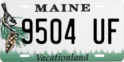 ME license plate 9504UF