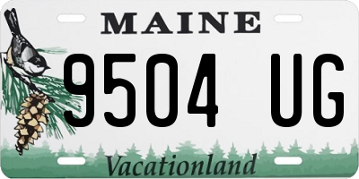 ME license plate 9504UG