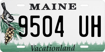 ME license plate 9504UH