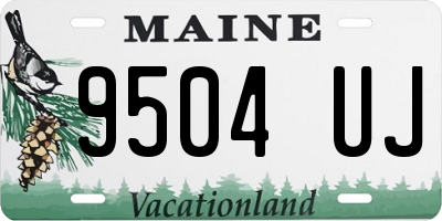 ME license plate 9504UJ