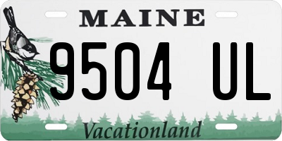 ME license plate 9504UL