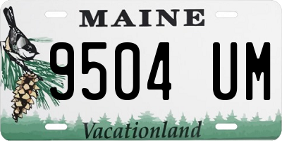 ME license plate 9504UM