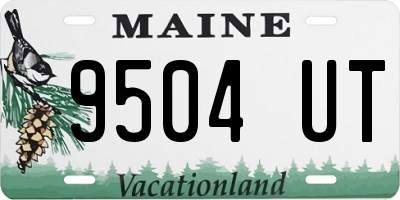 ME license plate 9504UT