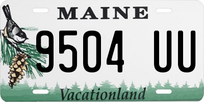 ME license plate 9504UU