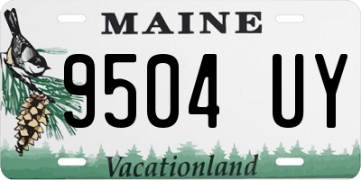 ME license plate 9504UY