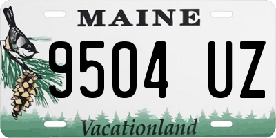 ME license plate 9504UZ