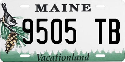 ME license plate 9505TB