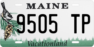 ME license plate 9505TP