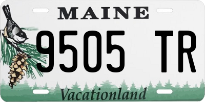 ME license plate 9505TR